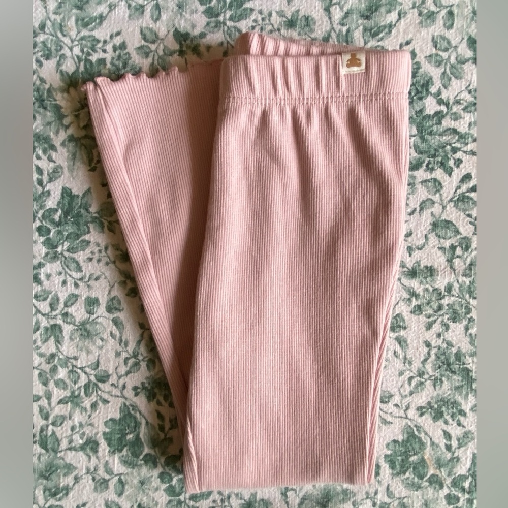 Baby Gap Pink Ribbed Kids Leggings